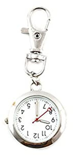 TopHomer Montre d'infirmière, Montre Porte-clés | Montre à Quartz | pour Les infirmières et Les médecins | en Argent