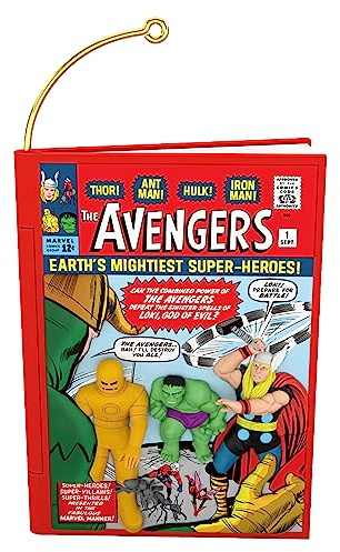 Hallmark Keepsake Christmas Ornament 2023, Marvel Comics The Avengers 60th Anniversary Ornament, Super Hero Gifts