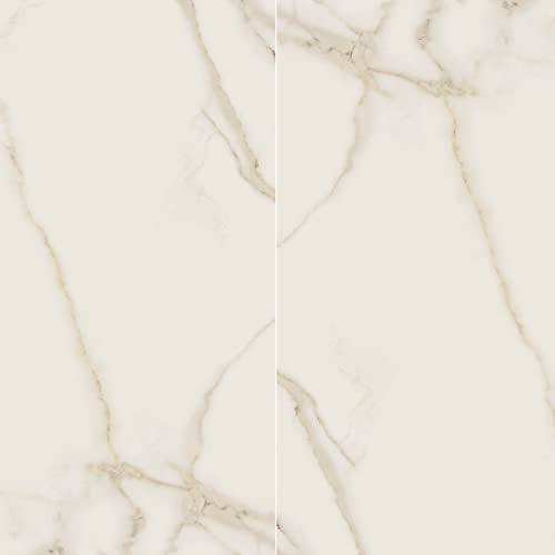 Gres porcellanato effetto marmo Calacatta Lux Rettificato 60x120 cm spess. 10 mm per pavimenti e rivestimenti bagno, soggiorno, salone 1 PACCO = MQ. 1,44