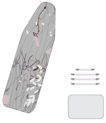 BLEDD 160x60cm/XXL, extra large ironing board cover with 4 fasteners, easy to install, easy to adjust, strong and durable