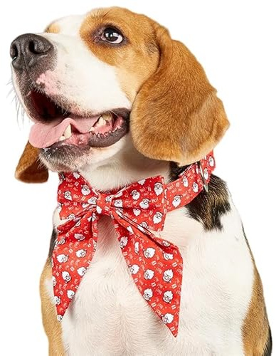 ZTA Jul hundhalsband hundrosett hund katt halsband katthalsband justerbar rosett jul jultomte krage för katter valpar storlek XS