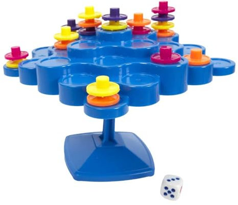 MISTER GADGET, MG3561, Jeu de L'Equilibre, Jeu De L'Equilibre, Couleurs: Bleu, Jaune, Rouge, Violet, Amusement et Défi pour Tous Âges, Jeu pour Enfants et Adultes