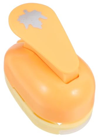 VILLCASE Prägegerät Handwerk Punch DIY Werkzeug Kinder Bastelwerkzeug Scrapbooking Werkzeug Bastelwerkzeug für Scrapbooking Papierlocher für die Kartenherstellung Locher formen Abs Orange
