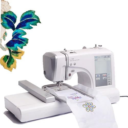 Dfdieratve Macchina da Ricamo, Macchina da Cucire Automatica, Area di Ricamo da 3,93 X 9,25 Pollici, Touchscreen LCD Computerizzato da 7 Pollici per Principianti, Include Stabilizzatore, Telai