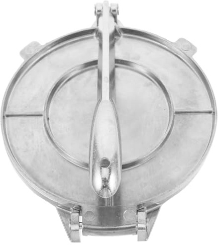 Mikinona Prensa De Tortillas De Metal Máquina Para Hacer Tortillas Y Masa De Dumplings Empanadas Tartas Y Pita Herramienta Manual De Cocina 7.87X6.29X2.95In