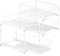 CADUKE Unterwaschbecken-Organizer mit Schubladenkorb, 2er-Pack, Schiebeschrank-Organizer mit Metall, 2 Ebenen, Unterwaschbecken-Aufbewahrung, Unterwaschbecken-Schrank-Organizer, Weiß