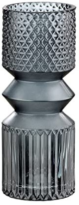 GILDE Vase Pintu Glas grau 40493