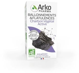 Arkopharma Arkogélules charbon végétal activé bio 40 gélules