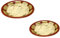 Dependable Industries inc. Essentials 2-teiliges Set aus Melamin Hummus & Guacamole Servierschale Dip-Schüssel Gewürz Humusschale