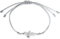 Heartbreaker Möwen Armband aus Sterlingsilber/Armband aus 925 Echtsilber mit grauem Baumwollband für Damen und Mädchen/LD MW 81