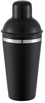 Buckingham Cocktail Shaker Professional Stainless Steel 500 ml (Matt Black and Matt Silver)