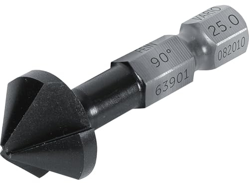 Fin 90° konisk sänkare 25,0 mm (M12), värmebeständig upp till 800 grader, tillverkad av robust HSS material, för arbete med handstyrda slagskruvar, 63901082010