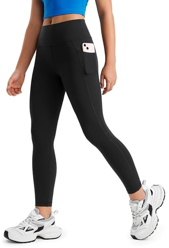 CRZ YOGA Butterluxe-leggings fickor för flickor Svart M