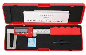 TABODD 0-150mm Measuring Tool LCD Electronic Caliper, Brake Disc Measuring Tool Stainless Steel Brake Disc Digital Vernier Caliper, Built in Battery, Electronic Vernier Micrometer for Car Brake Disc