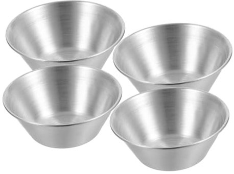 Cabilock 4piezas Tazas Inoxidable Multifuncionales Para Salsa Condimentos y Unidades