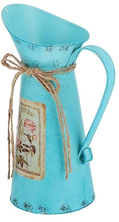 Vaguelly Elegant Iron Bucket for Flower Arrangement Garden Decorations Outdoor Creative Planting Container