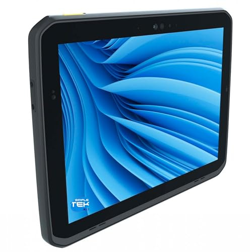 SIMPLETEK - 12-inch QHD i5 1130G7 tablet, 16 GB RAM, 960 GB SSD, IP65 and Windows 10 Pro certified, dual cameras, WiFi 6E, BT 5.1 (refurbished)