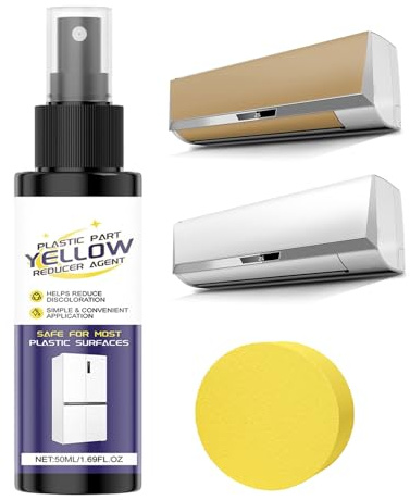 Spray nettoyant universel | 50 ml anti-jaunissement | Nettoyant pour climatisation avec, pour la maison, la cuisine, le salon, les appareils ménagers, l'appartement, le garage, la cave et l'atelier