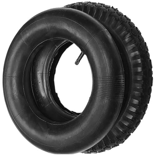 2 x Wheelbarrow Wheels & Inner Tubes with Barrow Tyre 3.50-8 Rubber Innertube 30psi | Strong Durable Long Lasting | Replacement Tyre & Innertube for Wheelbarrow, Sack Truck, Cart or Trolley Wheel