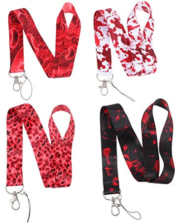 ULDIGI 4 Stück Handyriemen Langes Telefonband Lanyards Im Cartoon-Stil Handy-lanyards Schlüsselband Umhängeband Für Die Kamera Zertifikat Hängende Seile Arbeit Polyester Vielfalt Ornament