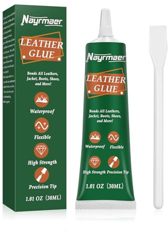 Nayrmaer Leather Glue Extra Strong, 30ml Leather Repair Glue for Sofa Repair, Leather Craft and Flexible DIY etc.