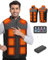 Mimo Style Heated Jacket，Heated Gilet For Men with 21 Heat Zones, Heated Vest with 20000mAh Power Bank, 3 Heat Settings, Heated Body Warmer for Outdoor Ski Riding Hiking Motor (L)