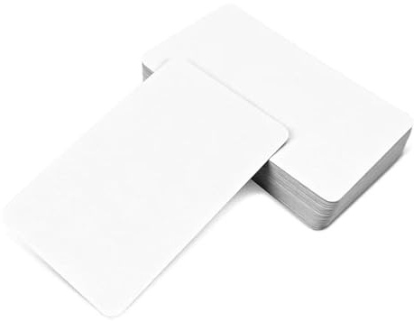 250 Pièces Carte Vierge Blanc, 9X5.4 Cm Cartes En Papier Kraft, Karteikarten Lernkarten Blanko, Carte Postale Vierge, Carte Vierge En Papier Kraft Pour Imprimante Écriture Diy Remerciement