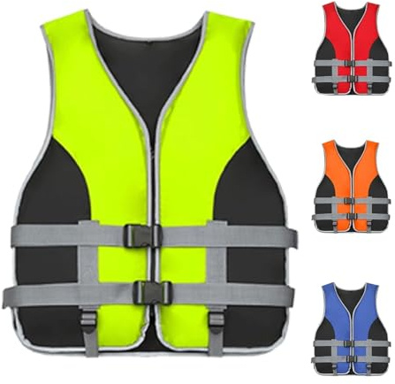 Life Jacket Adult Buoyancy Aid: PFD Swim Vest 50N Lightweight Neoprene Whistle Kids Women Men for Water Sports Kayaking Pool Paddle Board Boating Fishing Canoeing