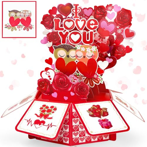 YianHien Love Owl Pop Up Anniversary Card