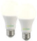 Luminea Sensorleuchte LED: 2er-Set LED-Lampen, Bewegungs-/Lichtsensor, E27, 12W, 1150lm, warmweiß (mit Sensor, Leuchtmittel mit Bewegungssensor, Bewegungsmelder Dämmerungssensor)