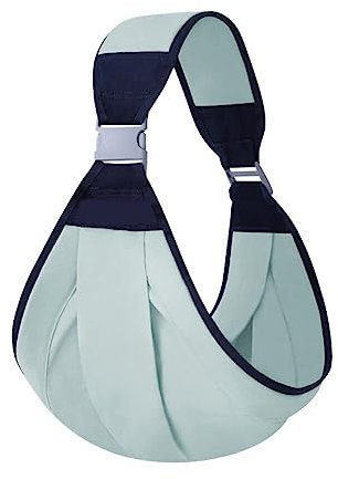 ISAKEN Sling Babytrage, Baby Tragetuch, Multifunktionale Babytrage Ring Sling Tragetuch Babybauchtrage für Neugeborene Kleinkinder bis 20 KG