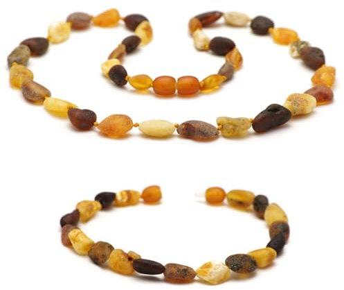 Baltic Secret Selected Baltic Amber Bernsteinkette für Mädchen und Jungen - Heilstein Kette - Echt Bernstein Schmuck - Halskette als Geschenk, Natürlicher Schutzstein - Glücksbringer - Geschenkidee