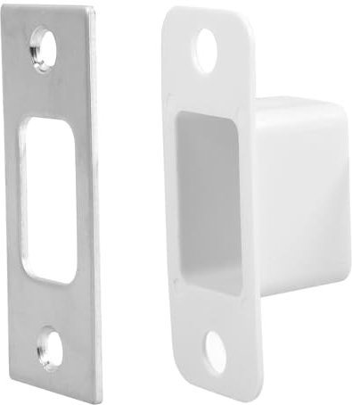 Gadpiparty Plaques de fermeture de porte Plaque de fermeture en métal pour portes intérieures Plaque de renfort de serrure de porte de sécurité en finition antique