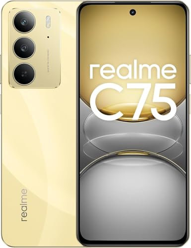 realme C75 8+256GB, Telefono Mobili IP69 Ultra Resistente a Polvere e Acqua, Vetro ArmorShell, Batteria 5828mAh, Fotocamera AI 50MP, Display 6,72 90Hz, Oro (Senza Caricatore)