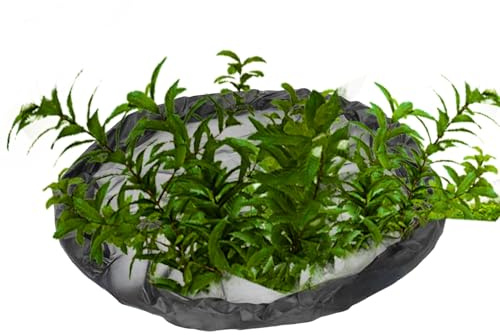 Barriera galleggiante per pesci flora, isola galleggiante, protezione per piante Flora Island, recinto per laghetto a maglia fine con anello di sollevamento, decorazione per laghetto