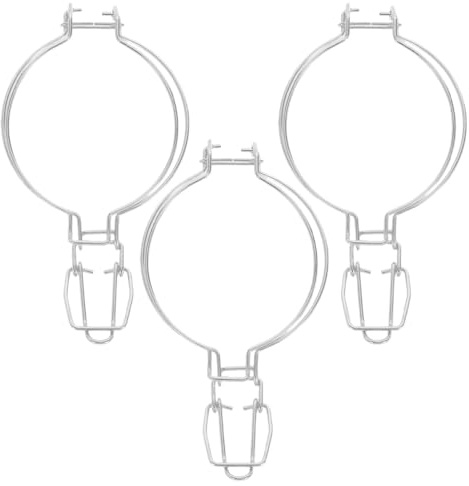 LALAFINA Pressini da 93mm in Acciaio Inossidabile per Barattoli Conserve 3 Pezzi, Chiusura per Barattolo Vetro Facile da Installare e Resistente, per Mason Jars in Cucina