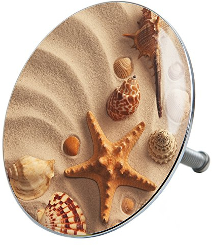 Sanilo Badewannenstöpsel, viele schöne Stöpsel für die Badewanne zur Auswahl, universal mit Motiv (Sanibel)