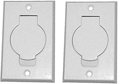 2 Standard White Inlet Valves for Beam Central Vacuum