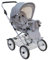 EICHHORN Kinderwagen Buggy Sportwagen mit Lederriemengestell und Schieberhöhenverstellung, Blickrichtung wechselbar, Stoff Grau (ECCO-Rad)