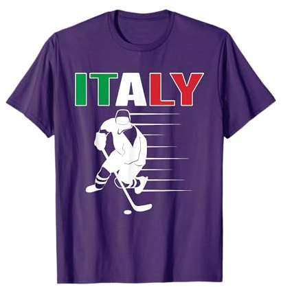 Italy Ice Hockey Fans Jersey Italian Hockey Team Supporter T-Shirt