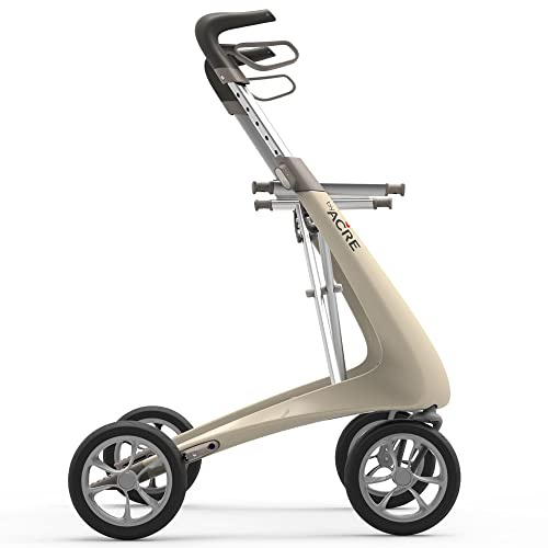 RUSSKA Carbon Ultralight Komfort by Acre Leichtgewicht Rollator Perlweiß