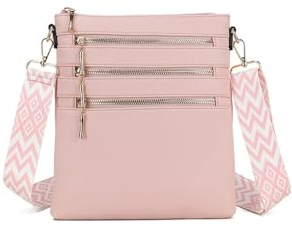 Long & Son Damen Leichte Medium Crossbody Taschen 23358, rose, One size