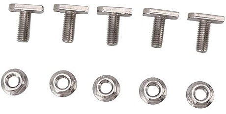 ViaGasaFamido Tornillos de Cabeza de Martillo de Acero Inoxidable M8, Fuerza de Sujeción Fuerte, Material Premium, Aplicación Amplia, Estructura de Metal Fácil, Ensamblaje de Aluminio, Fijación de