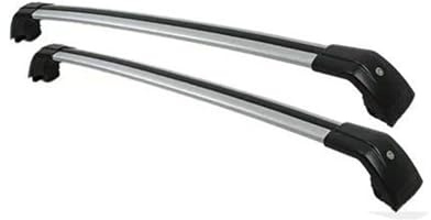 YSQOJF Baca Coche para Viajes Barra Transversal para Baca De Techo para Corolla Touring Sports, Estate De 5 Puertas (2019) - Aleación De Aluminio Reforzado(Black Silver)