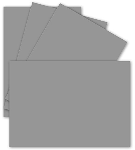 50 enkelkort DIN A6-10,5 x 14,8 cm – 240 g/m² – grafitgrå/mörkgrå – tonkartong – pysselpapper – pysselkartong– pysselkort – blanka vykort