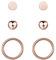BONNYBIRD® Ohrringe Rosegold Set für mehrere Ohrlöcher Damen Goldene Medizinische Ohrstecker Chirurgenstahl Gesundheitsstecker Edelstahl Stecker Nickelfrei Schmuck Klein Wasserfest Hypoallergen Mini