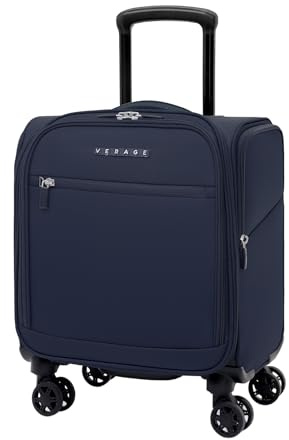 Verage Underseat Carry On Luggage with Wheels & USB Port,14 inch Wheeled Spinner Bag Carry-on Luggages for Airlines, Lightweight Suitcase Men Women, Pilots and Crew (14.5-Inch Plus Underseat Pro)