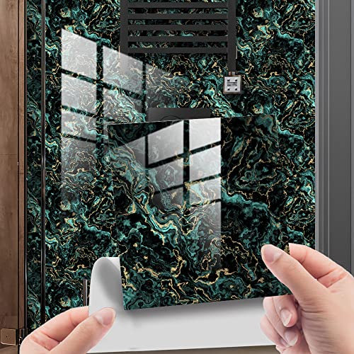 Marble Tile Stickers for Bathroom Kitchen Backsplash New Wall Decal Sticker Self Adhesive DIY Home Decor Waterproof Oil Proof Peel and Stick 6x6 inches 20pcs