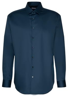 Seidensticker Herren Business Hemd - Shaped Fit - Bügelleicht - Kent-Kragen - Langarm - 100% Baumwolle