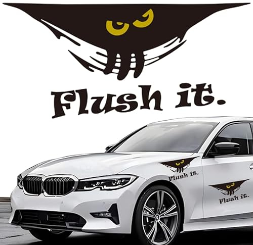 Auto Tuning Aufkleber Schwarzer Monster Kratzer Auto Aufkleber Wasserfest Wetterfest Auto Aufkleber Scheiben Aufkleber Auto-Autoaufkleber Heckscheibe Geeignet für Auto-Kratzer-Dekoration